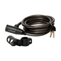 LONGUS Lacăt KLASIK 10/1800mm spirală+suport negru 