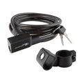 LONGUS Lacăt SE 6/1200mm spirală+suport negru 