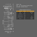 LONGUS Set de direcție AL/FE A-H 28,6 negru semi-integrat 