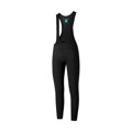 SHIMANO Pantaloni ELEMENT CYC cu bretele lungi cu bazon negri