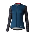 SHIMANO Tricou damă KAEDE PRINTED LONG albastru