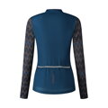 SHIMANO Tricou damă KAEDE PRINTED LONG albastru