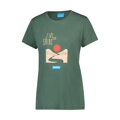 SHIMANO Tricou damă GRAPHIC TEE verde