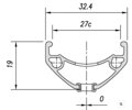 MACH1 Jantă CROSS-R 27 29 28D negru 