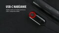 MAGENE Lumină L508 RADAR spate 7f USB negru 