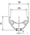 MACH1 Jantă CROSS-R 23 29 32D negru 