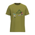 SHIMANO Tričko SENTIERO LTD khaki gravel
