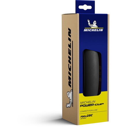 MICHELIN Plášť POWER CUP 700x25 (25-622) 3x120TPI 215g hnedý bok skladací