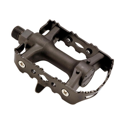 LONGUS Pedale CAGE MTB FE/PP KNR negre cu bile 