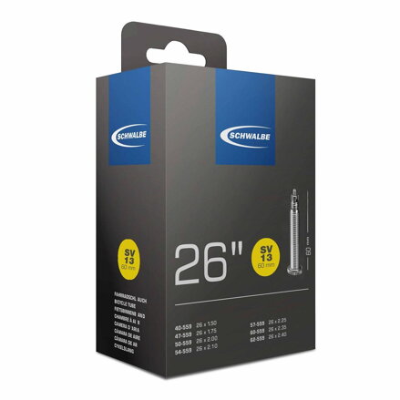 SCHWALBE Cameră SV13 26x1.50/2.50 60mm (40/62 559) 190g 