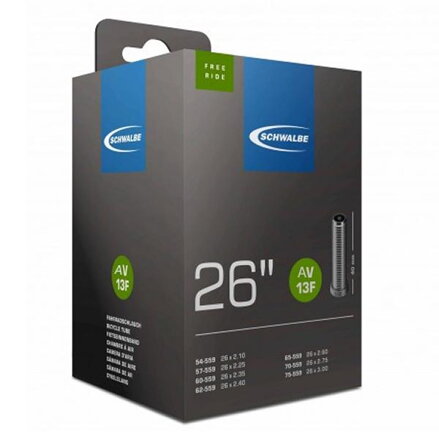 SCHWALBE Cameră AV13F 26x2.10/3.00 40mm (54/75-559) 185g freeride 