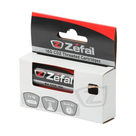 ZÉFAL Cartuș CO2 16g cu filet 2buc 