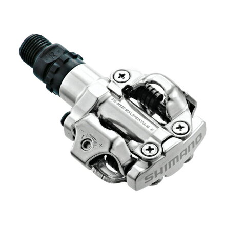 SHIMANO PD-M520 SM-SH51 Pedale MTB SPD argintii + plăcuțe