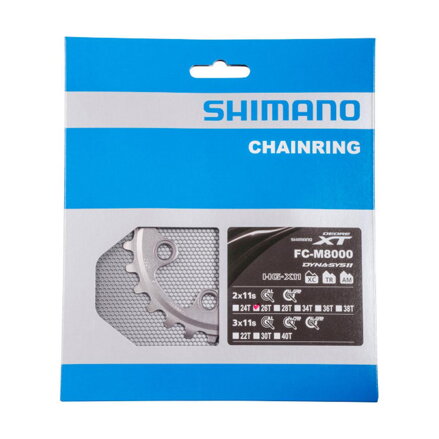SHIMANO Coroana 26 dinți FC-M8000 XT 36/26 dinți negru 64mm 
