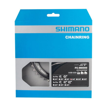 SHIMANO FC-M8000 Foaie 34 dinți XT 34/24 dinți negru 96mm