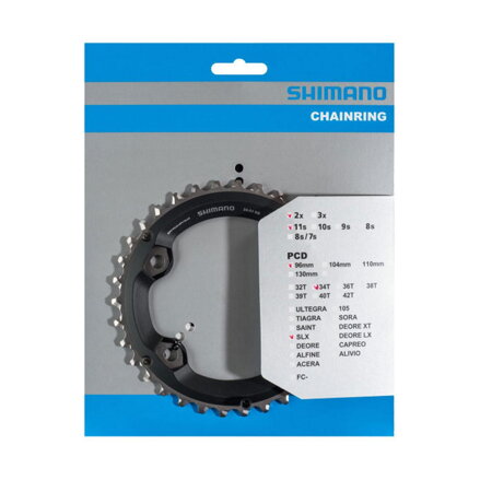 SHIMANO FC-M7000 Foaie 34 dinți SLX 34/24 dinți negru 96mm
