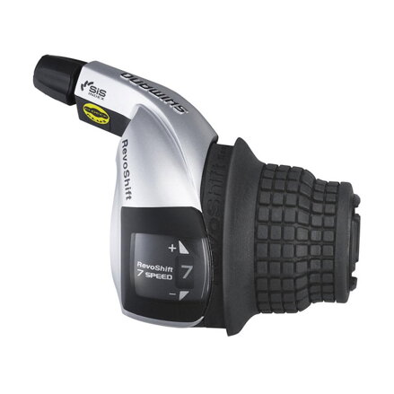 SHIMANO SL-RS45 Manetă revoshift 7 viteze dreapta argintie