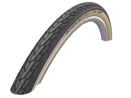 SCHWALBE Anvelopă ROAD CRUISER (47-622) 28x1.75 Active 50EPI K-Guard 800g Coffe reflex Green 