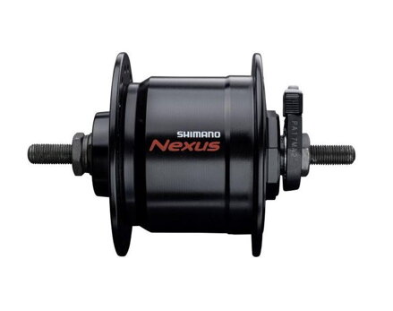 SHIMANO DH-C3000 Butuc cu dinam 6V/3W 36 de găuri negru + protecție la supratensiune SMDH10