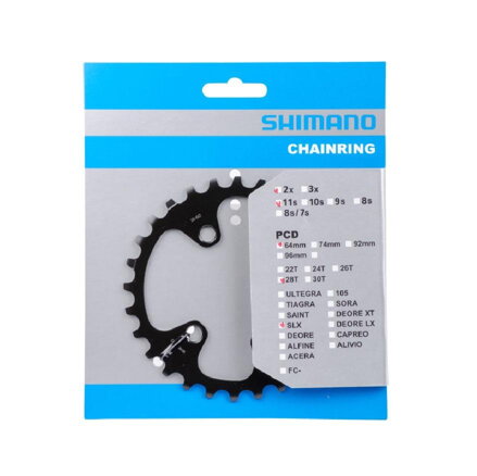 SHIMANO FC-M7000 Foaie 28 dinți SLX 38/28 dinți negru 64mm
