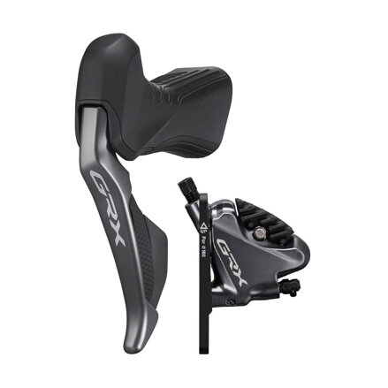 SHIMANO ST-RX815L/BR-RX810F 2-viteze Dual control GRX stânga Di2 schimbător/frână hidraulică