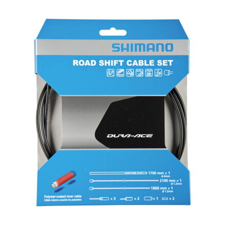 SHIMANO Cablaj schimbător rutier Polimer complet negru