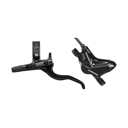 SHIMANO E-MT420 BL-MT4100/BR-MT420 Frână hidr. față neagră Post Mount 1000mm furtun + plăcuțe D03S