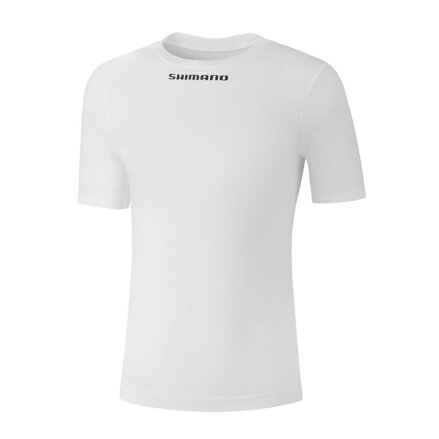 SHIMANO Tricou VERTEX SS BASE LAYER alb