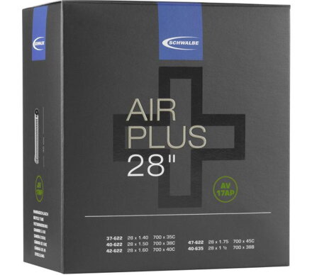 SCHWALBE Cameră AIR PLUS AV17AP 700x37/45C AV(37/47-622/635) 40mm 270g 