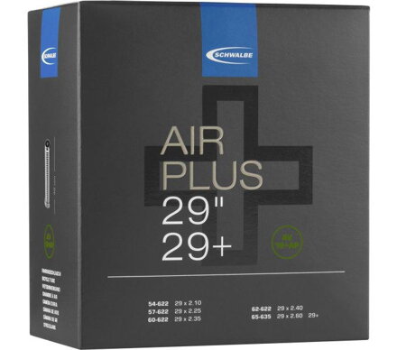 SCHWALBE Cameră AIR PLUS AV19+AP 29x2.10/3.00 AV (54/65-622) 40mm 420g 