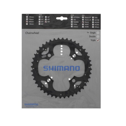 SHIMANO FC-M530/FC-M591 Foi 44 dinți negru 104mm