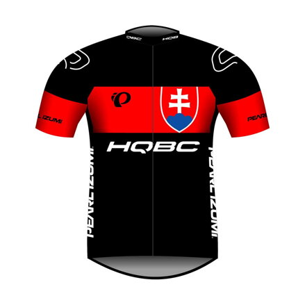 Tricou HQBC QPI SK TEAM 2021 cu mânecă scurtă negru/roșu