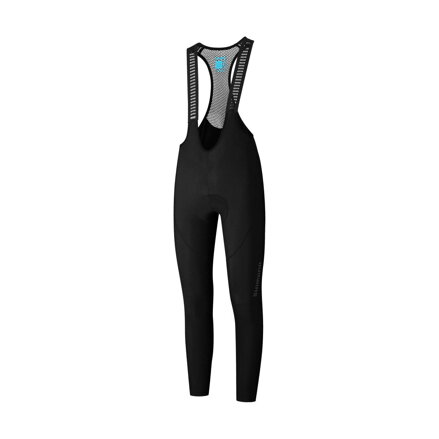 SHIMANO Pantaloni VERTEX CYC cu bretele lungi cu bazon negri