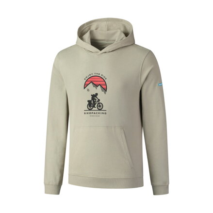 SHIMANO Hanorac HOODIE verde/roșu