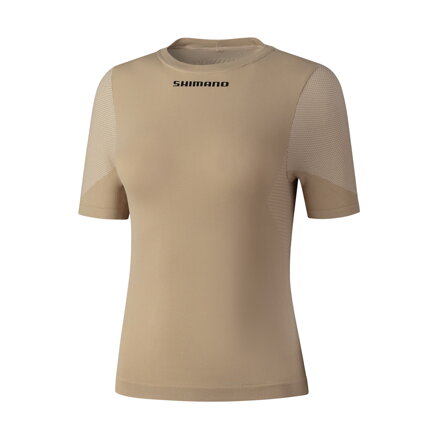 Tricou SHIMANO pentru femei VERTEX SS BASE LAYER maro pal