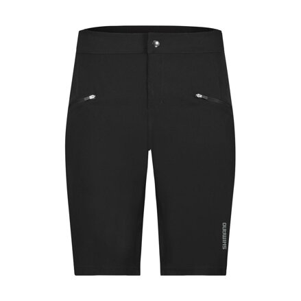 SHIMANO Pantaloni INIZIO TRAIL cu bazon negri