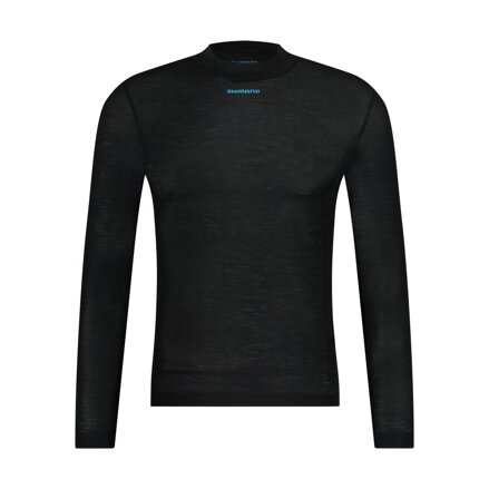 SHIMANO Tricou VERTEX PRIMA LONG BASE LAYER negru