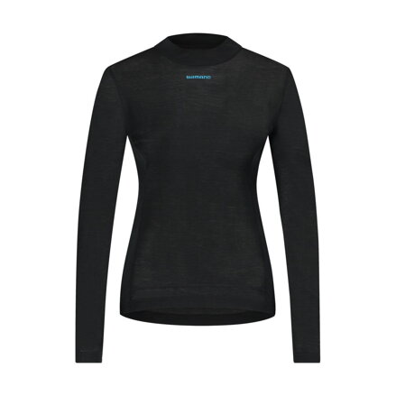 Tricou de damă SHIMANO VERTEX PRIMA LONG BASE LAYER negru