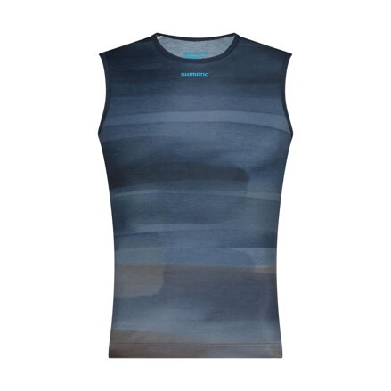 Tricou SHIMANO VERTEX PRIMA SL BASE LAYER PRINTED albastru aurora