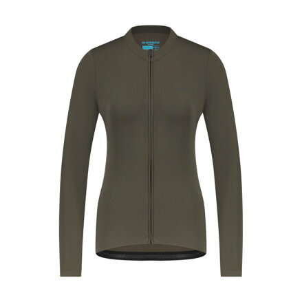 SHIMANO Tricou damă KAEDE THERMAL LONG verde