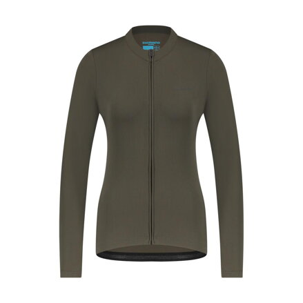 SHIMANO Tricou dama KAEDE THERMAL LONG verde