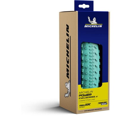 MICHELIN Anvelopă POWER Cyclocross JET 700x33C (33-622) 390g 3x120TPI TLR negru/verde 