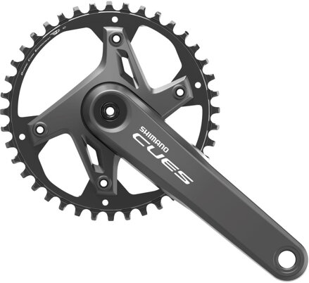 SHIMANO Angrenaj pedalier Cues U6000 175mm 42 dinți 9/10/11 viteze negru două piese fără rulmenți
