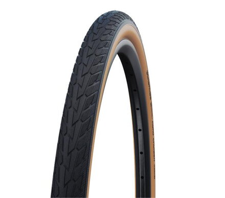 SCHWALBE Anvelopă ROAD CRUISER (47-559) 26x1.75 Active 50EPI K-Guard 720g GumWall Verde 