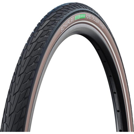 SCHWALBE Anvelopă ROAD CRUISER (47-622) 28x1.75 Active 50EPI K-Guard 800g Coffe reflex Green 