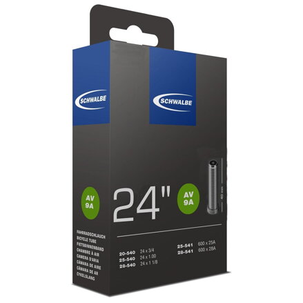 SCHWALBE Cameră AV9A 24x3/4 / 1 1/8 40mm (20/28-541) 95g 