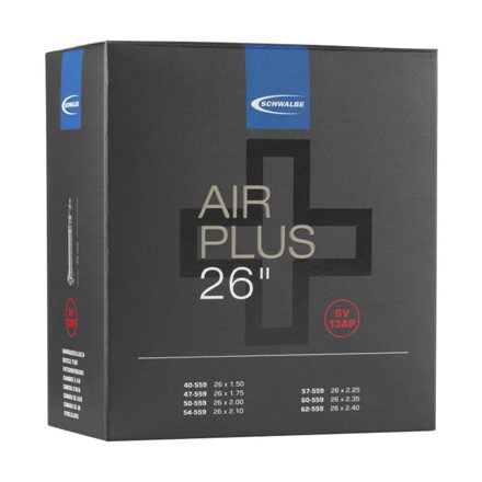 SCHWALBE Cameră AIR PLUS SV13AP 26x1.50/2.50 FV(40/62-559) 40mm 290g 