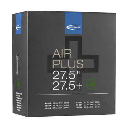 SCHWALBE Cameră AIR PLUS AV21+AP 27.5x2.10/3.00 AV(54/70-584) 40mm 400g 