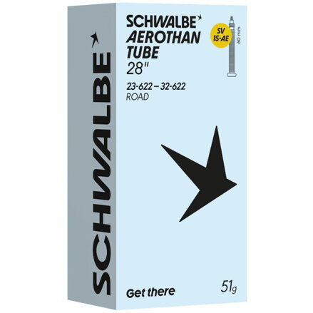 SCHWALBE Duša AEROTHAN TUBE SV15-AE (23/32-622) FV 60mm 51g TPU