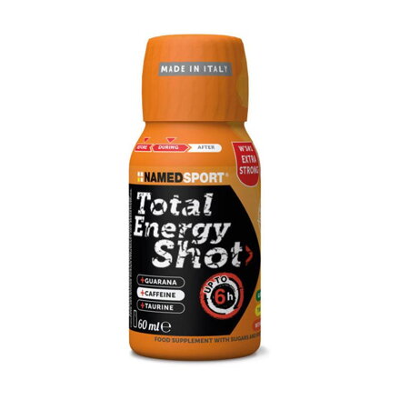NAMEDSPORT Băutură TOTAL ENERGY SHOT portocală cu cofeină 60ml 
